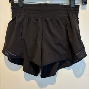 lululemon athletica Black Athletic Shorts with Elastic Waistband and Flowy Fit